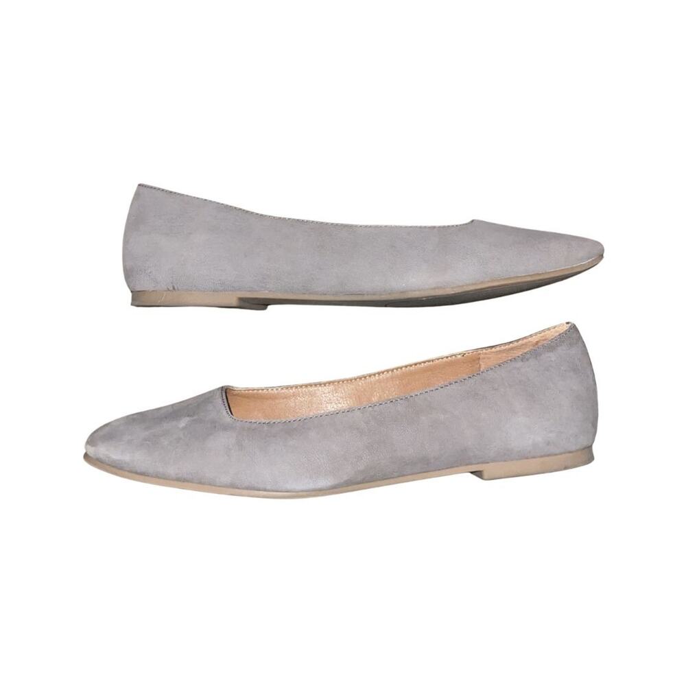 Lucky Brand Gray LK Dornet Flats Shoes Size 8.5 Casual Career Office Preppy